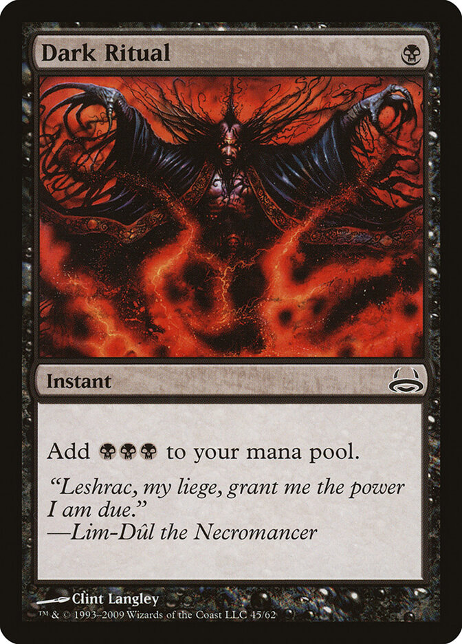 Dark Ritual card front