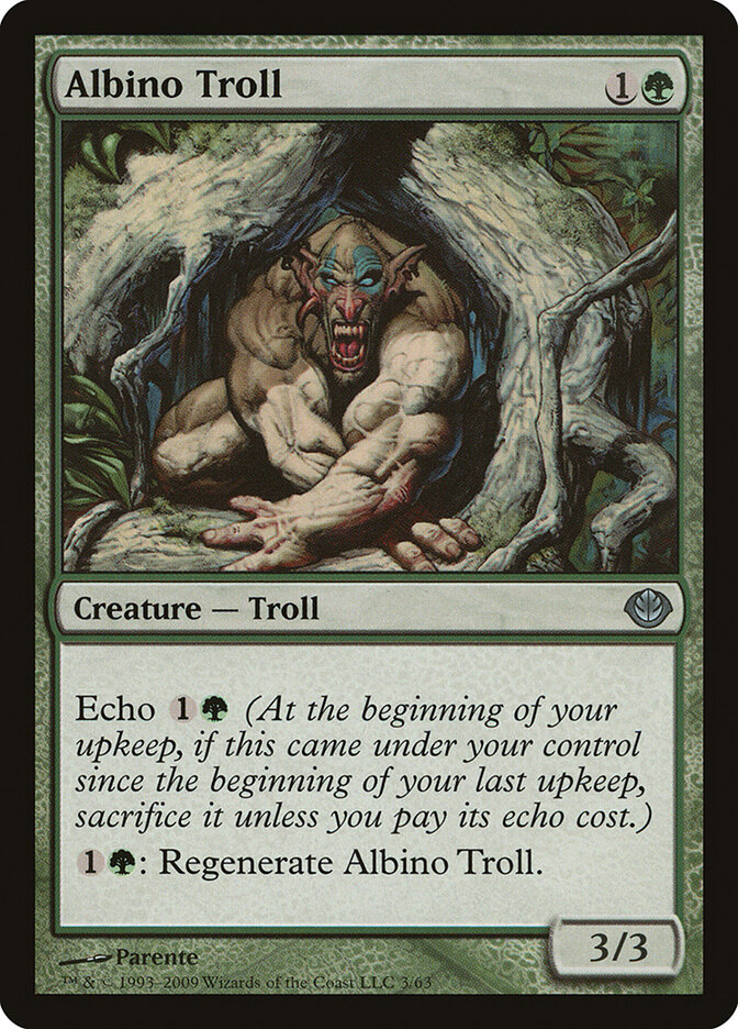 Albino Troll card front