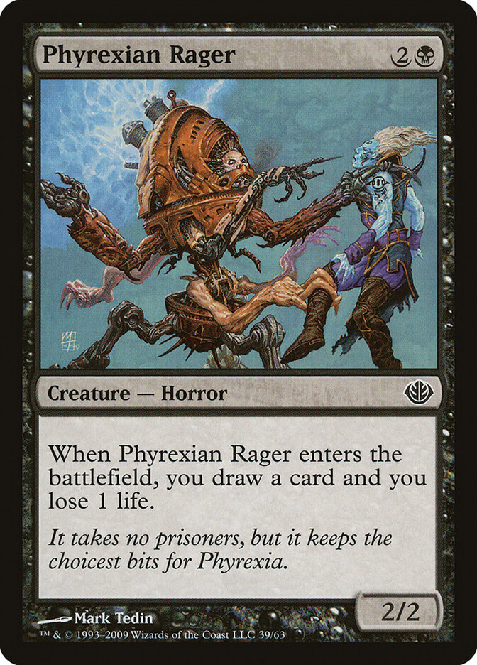 Phyrexian Rager card front