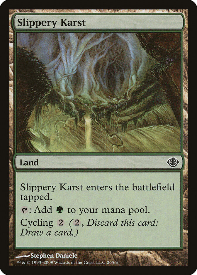 Slippery Karst card front