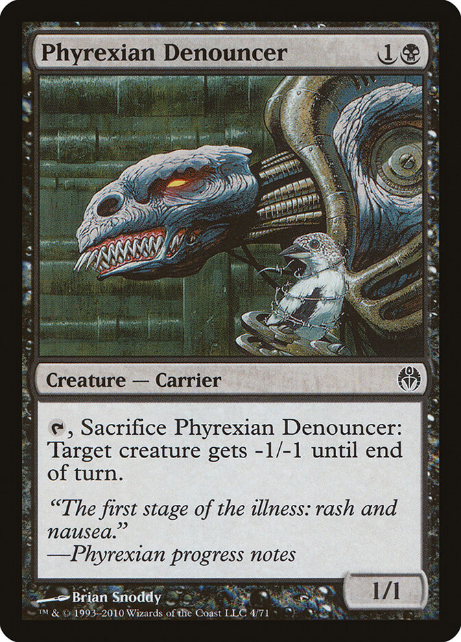 Phyrexian Denouncer card front