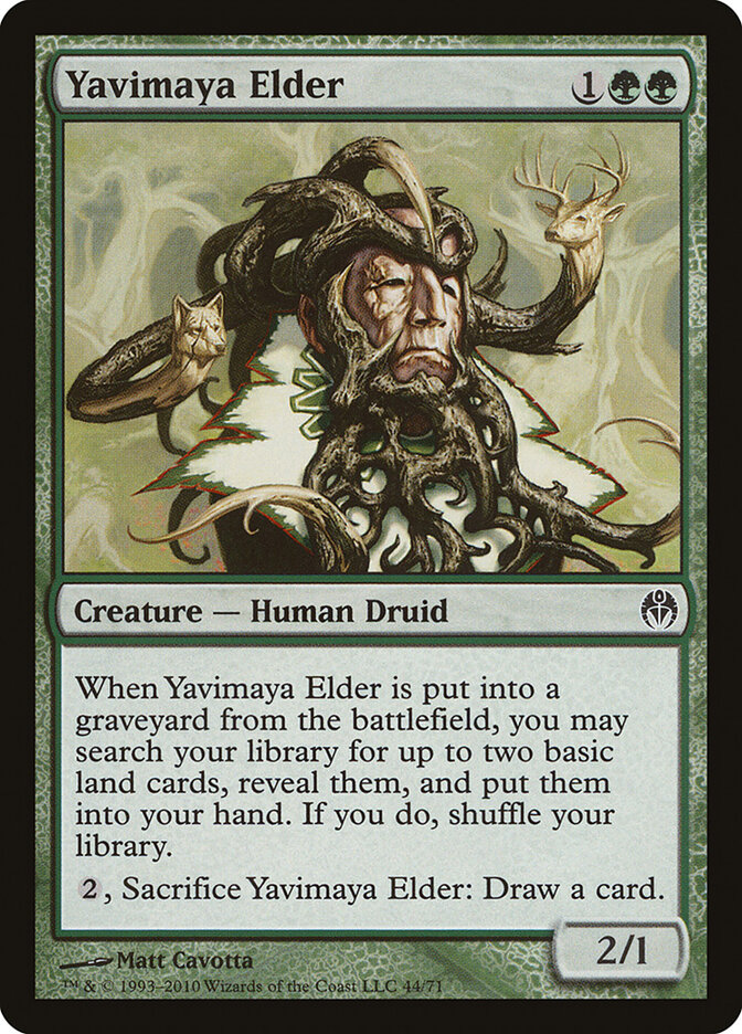 Yavimaya Elder card front