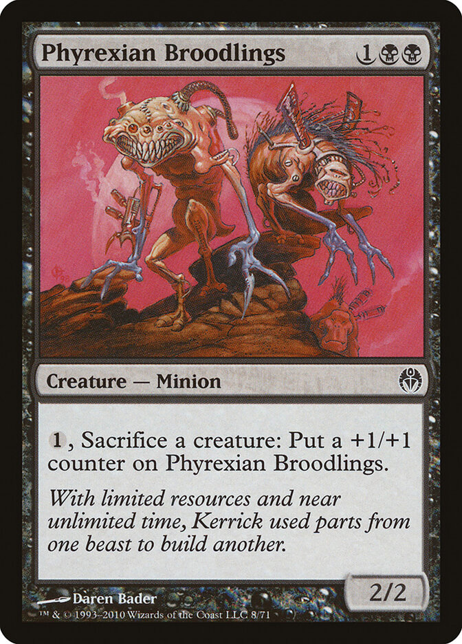 Phyrexian Broodlings card front
