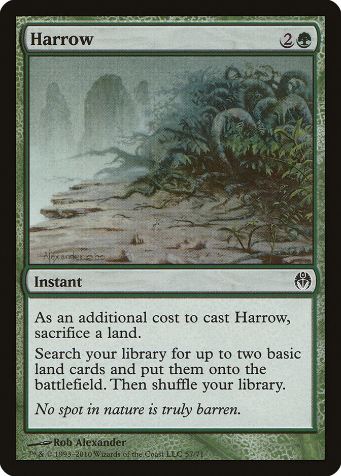 Harrow card front