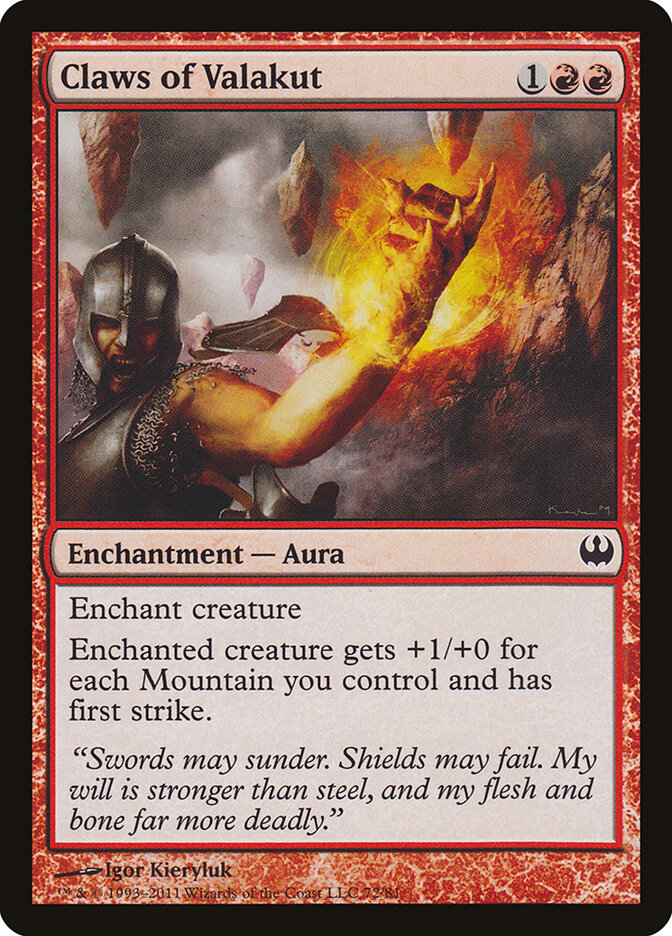Claws of Valakut card front