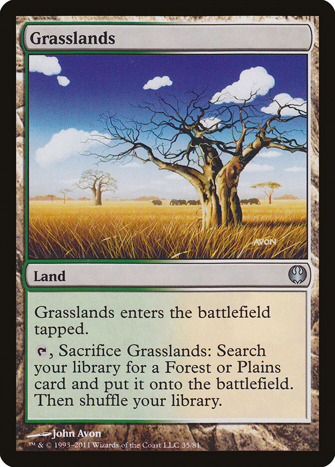 Grasslands card front