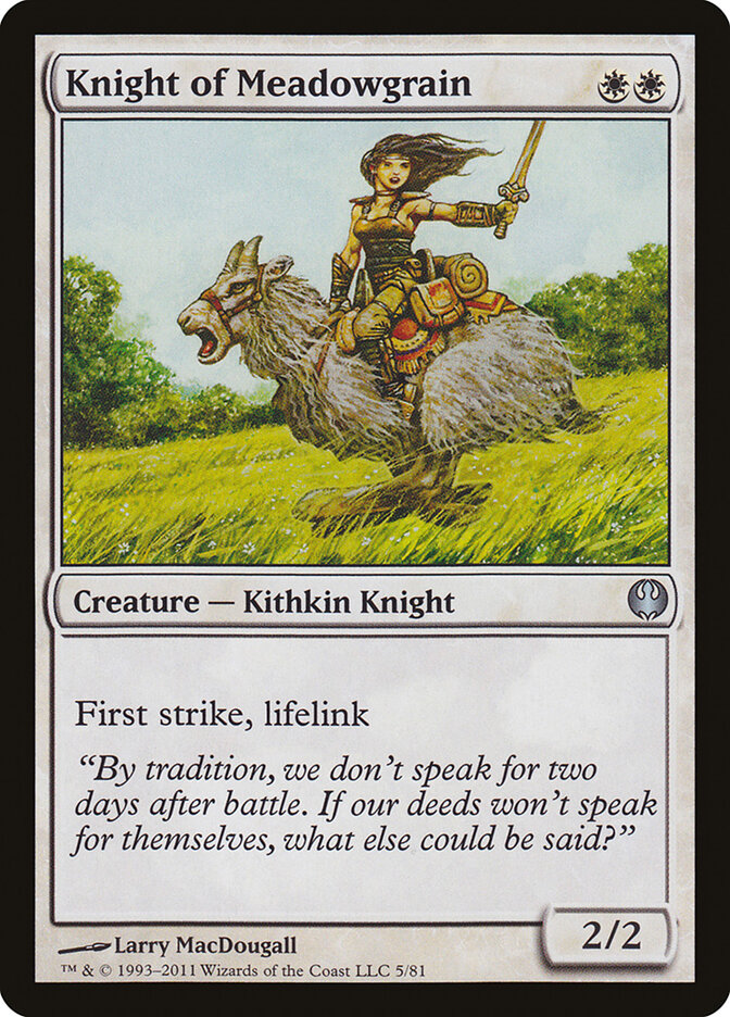 Knight of Meadowgrain card front
