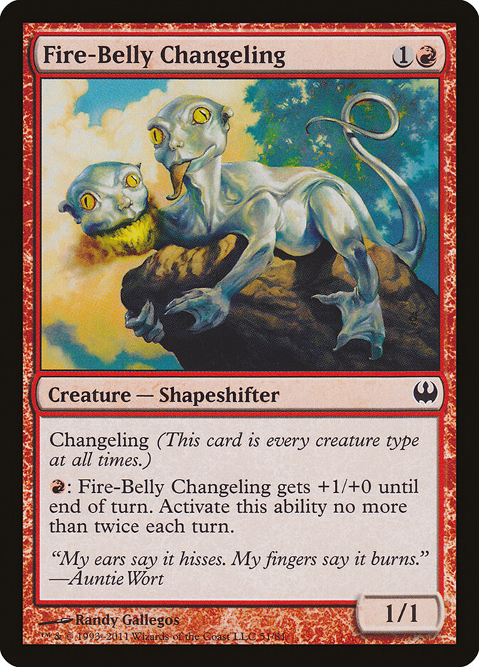 Fire-Belly Changeling card front