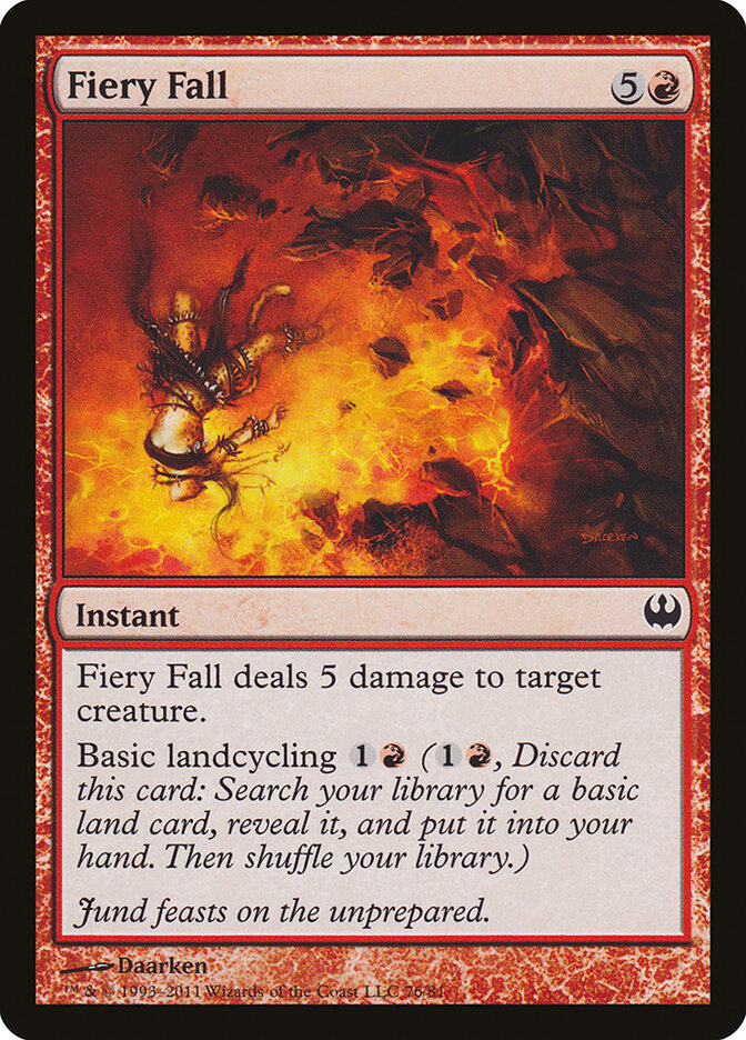 Fiery Fall card front