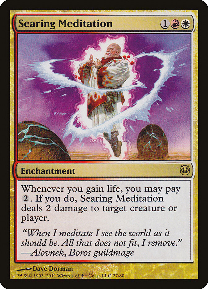 Searing Meditation card front