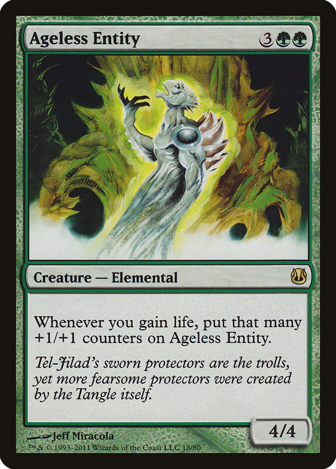 Ageless Entity card front