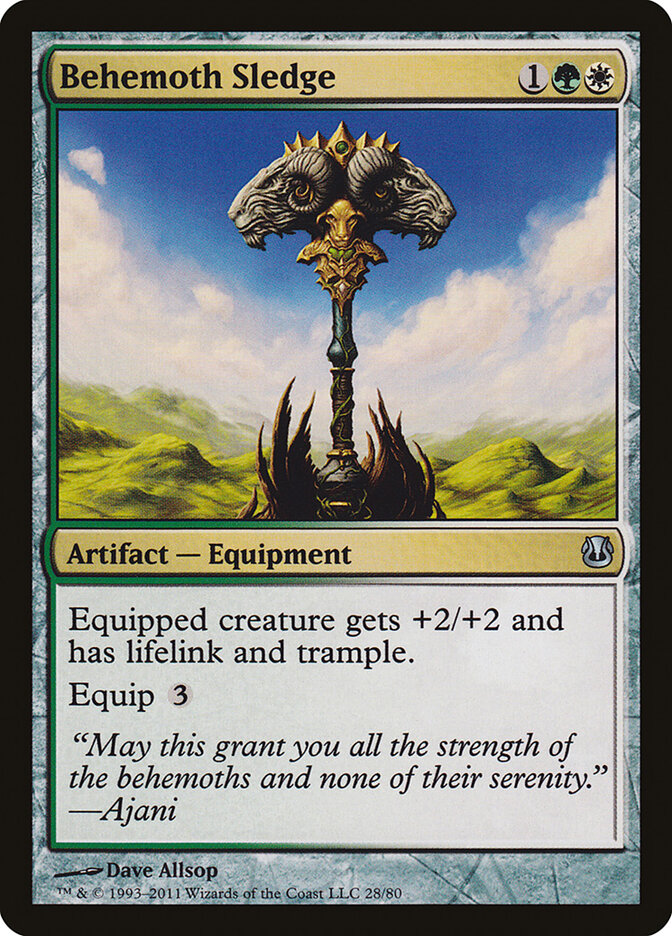 Behemoth Sledge card front