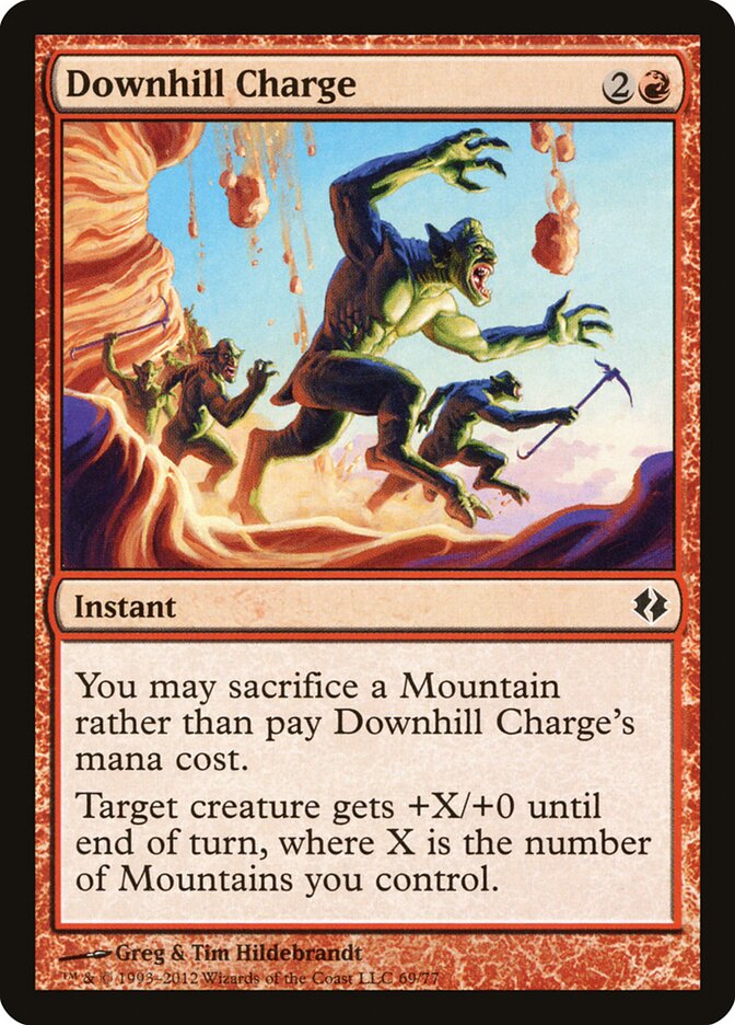 Downhill Charge card front
