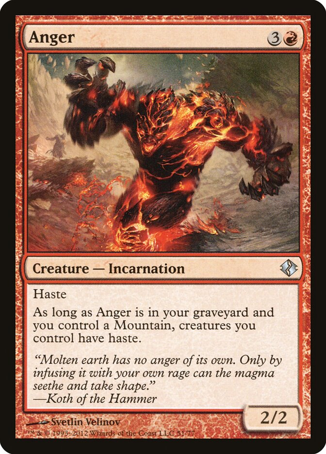 Anger card front