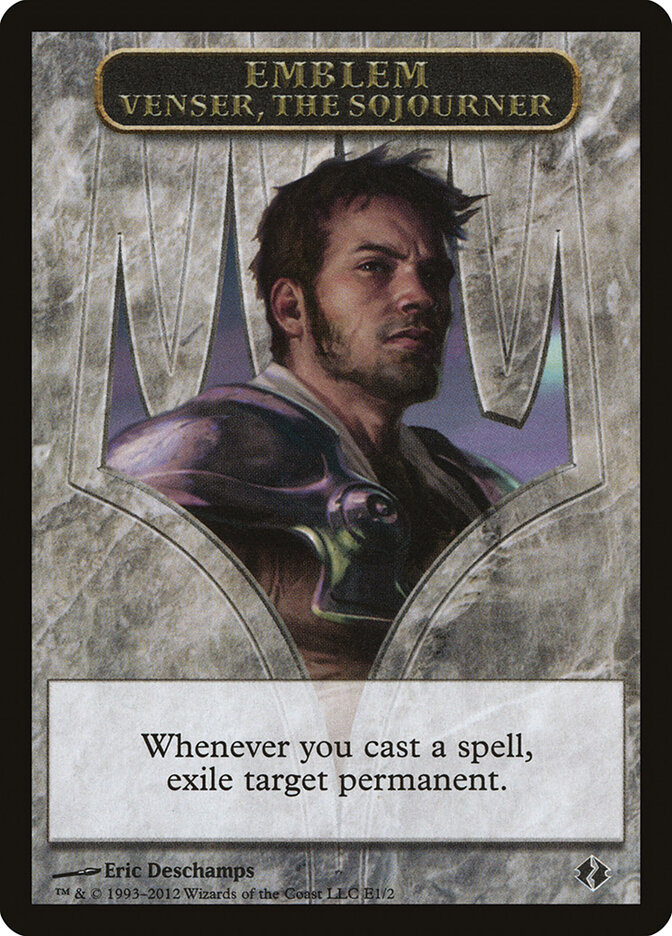 Venser, the Sojourner Emblem card front