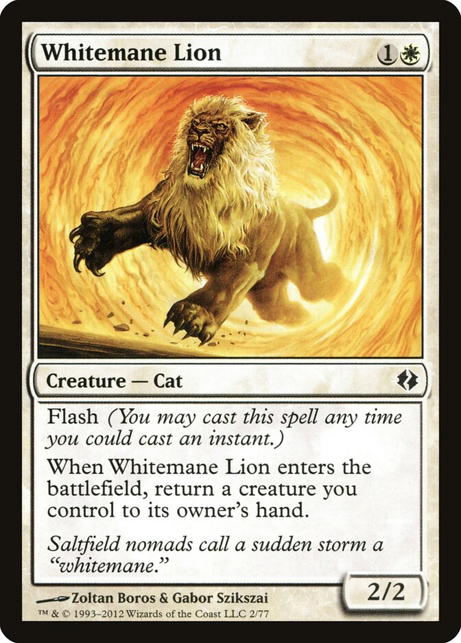 Whitemane Lion card front