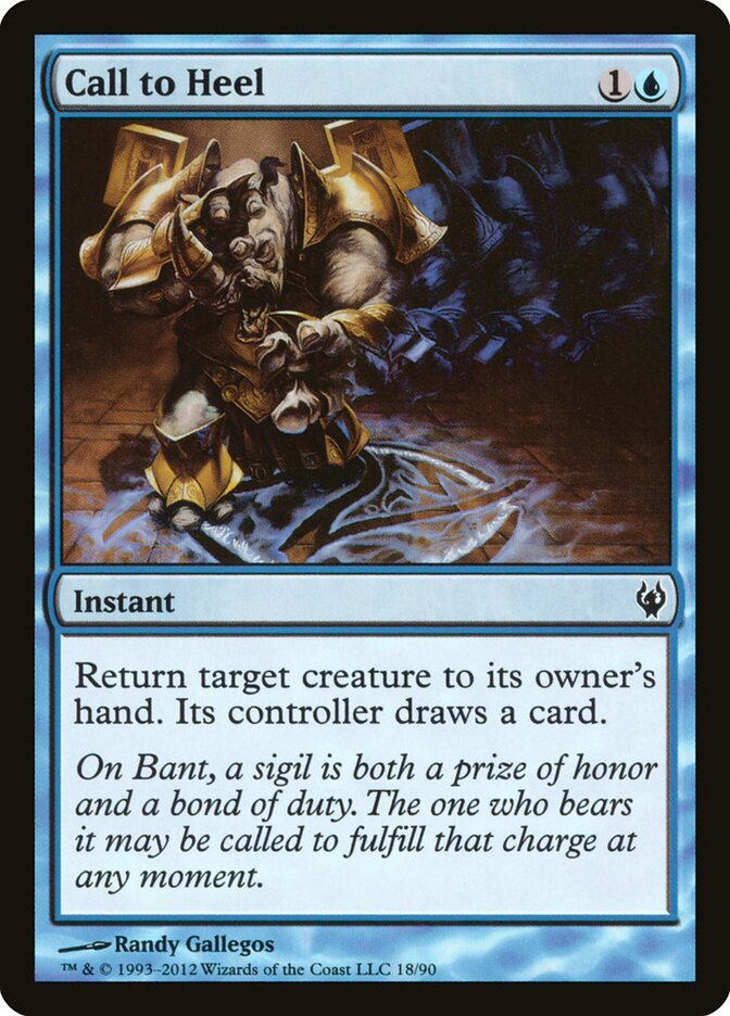 Call to Heel card front