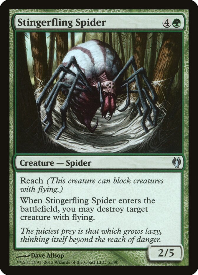 Stingerfling Spider card front