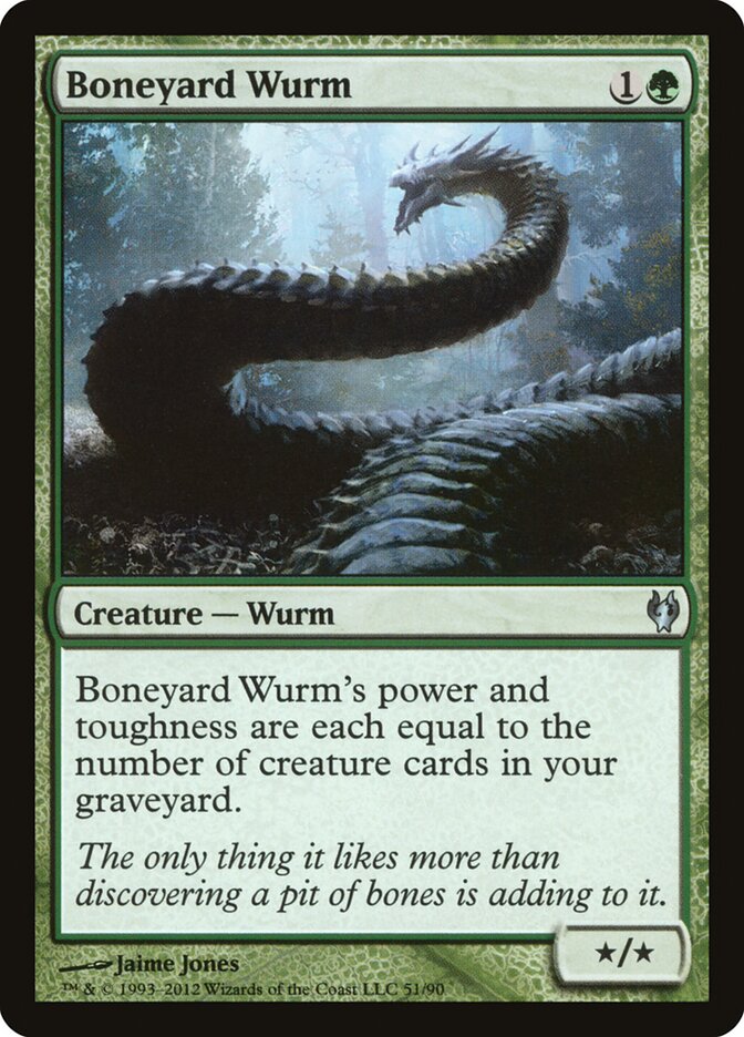 Boneyard Wurm card front