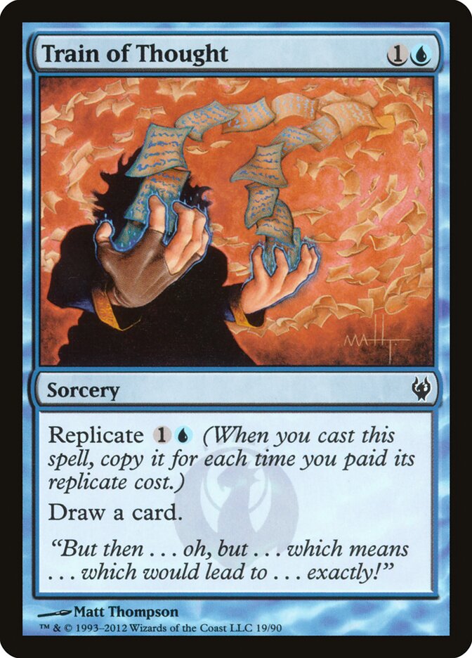 Train of Thought card front