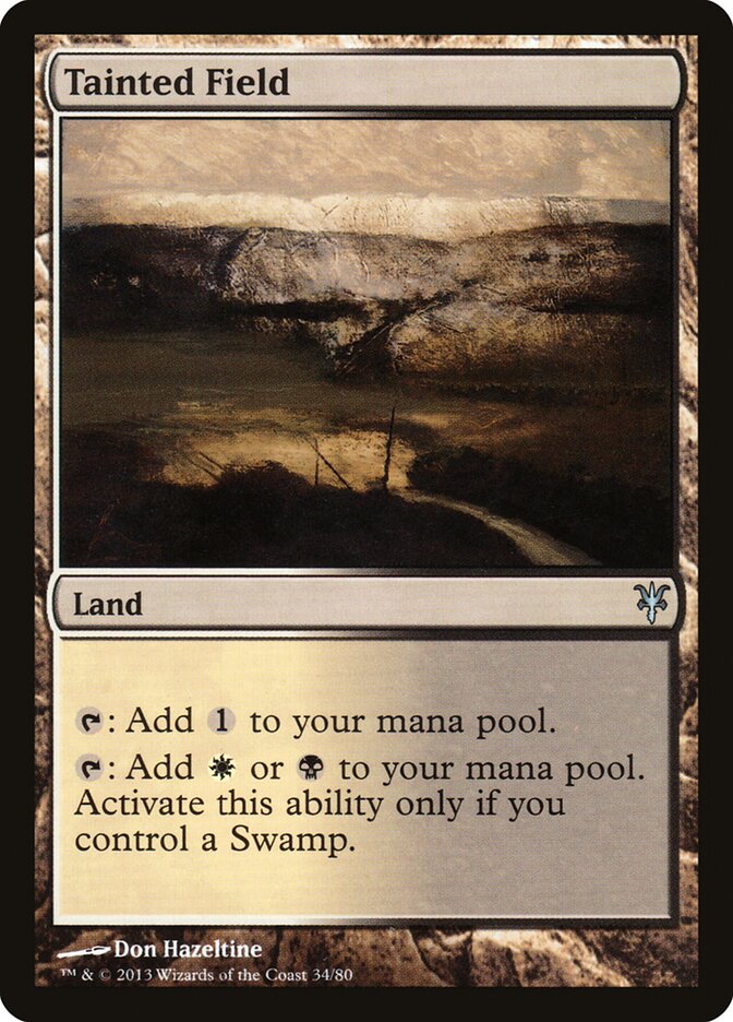 Tainted Field card front