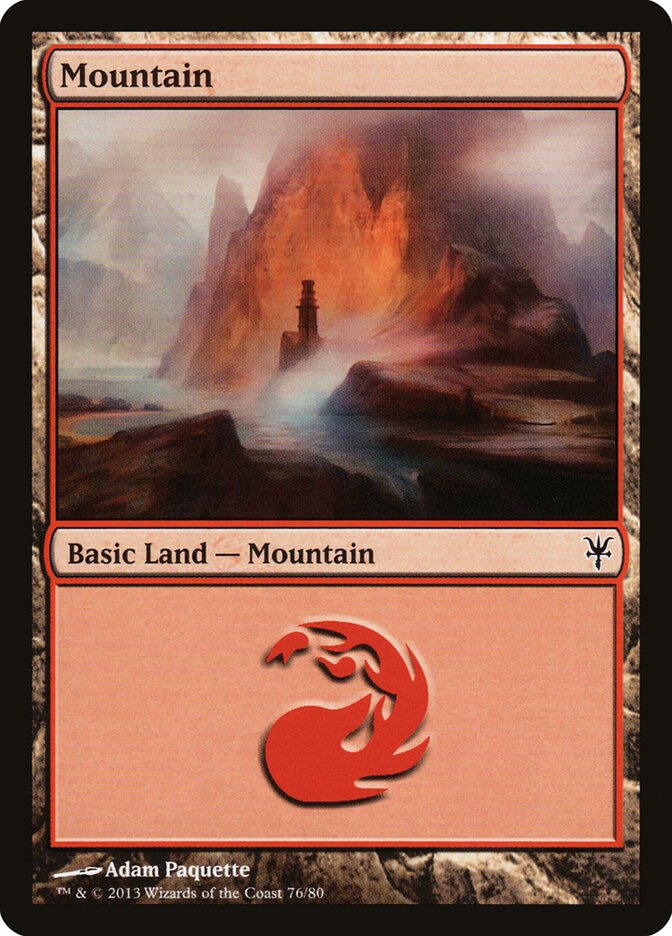 Mountain card front