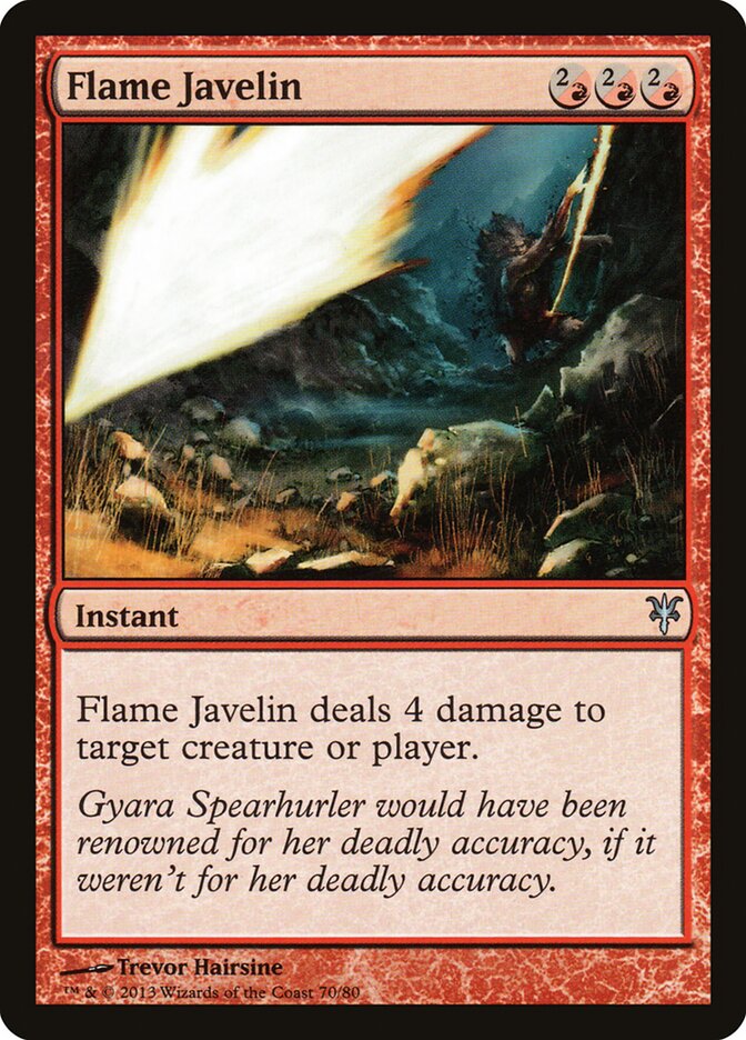 Flame Javelin card front