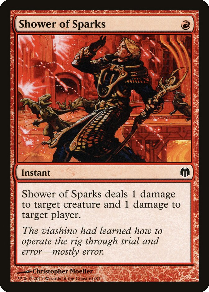 Shower of Sparks card front