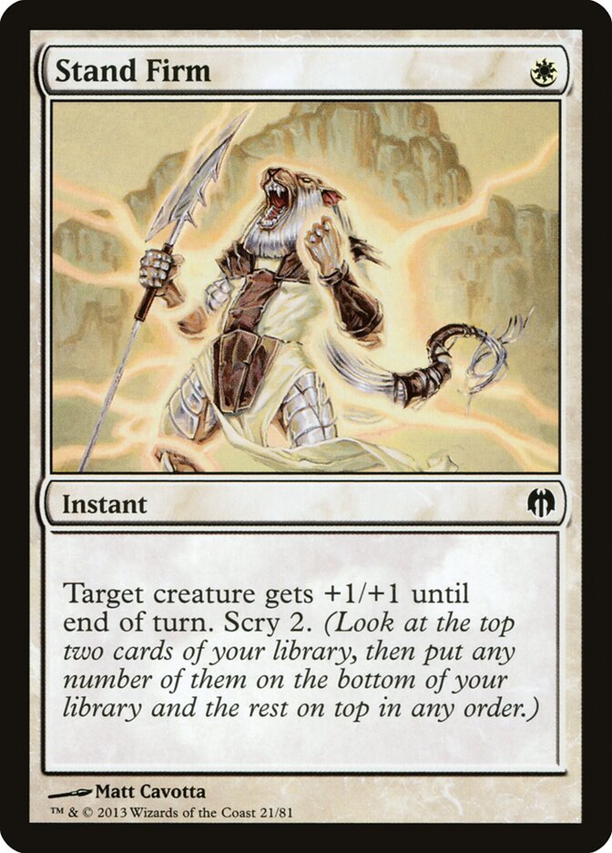 Stand Firm card front
