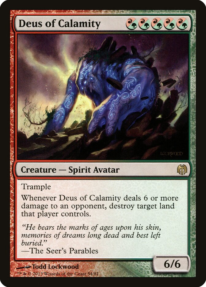 Deus of Calamity card front