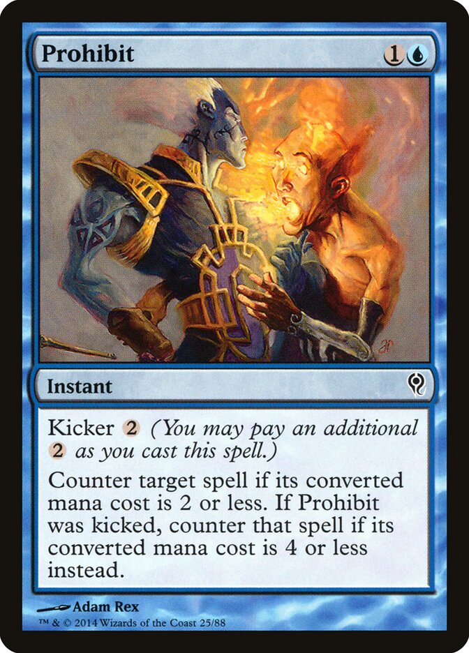 Prohibit card front