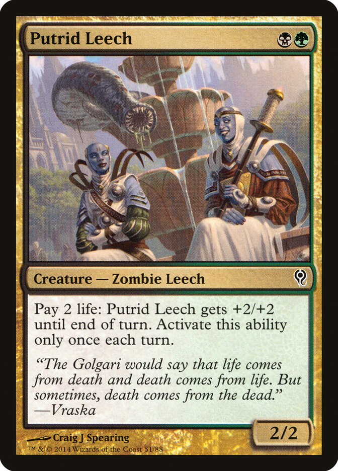 Putrid Leech card front