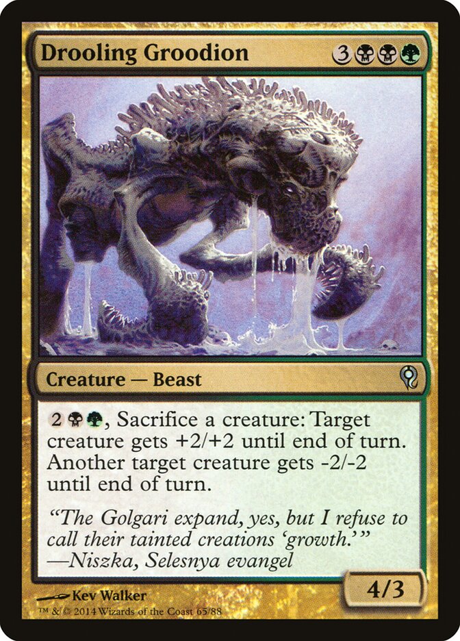 Drooling Groodion card front