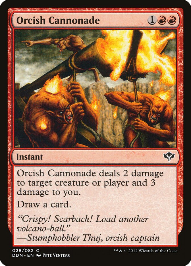 Orcish Cannonade card front