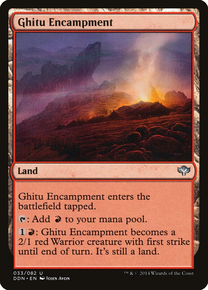 Ghitu Encampment card front