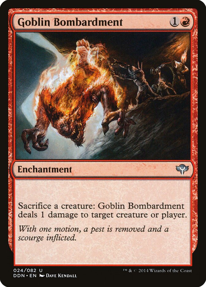Goblin Bombardment card front