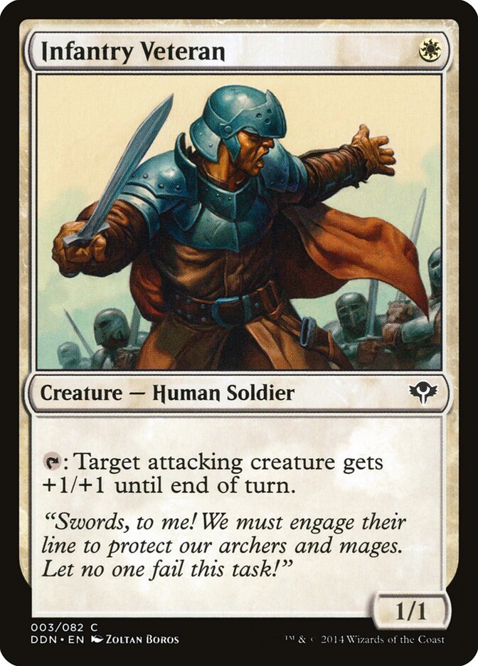 Infantry Veteran card front