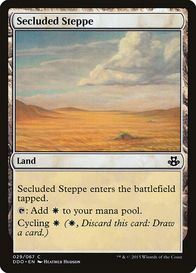 Secluded Steppe card front