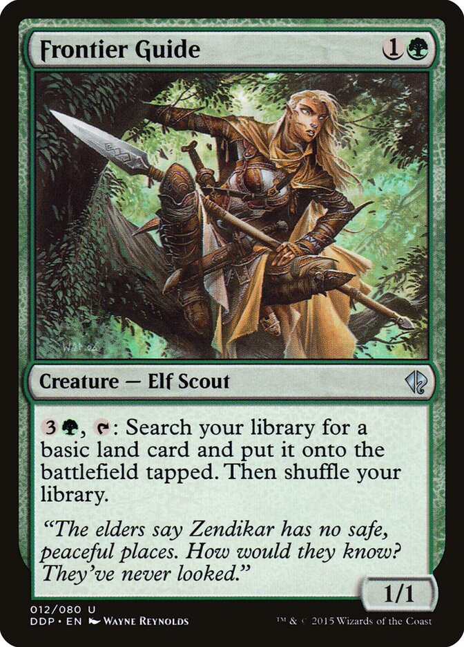 Frontier Guide card front