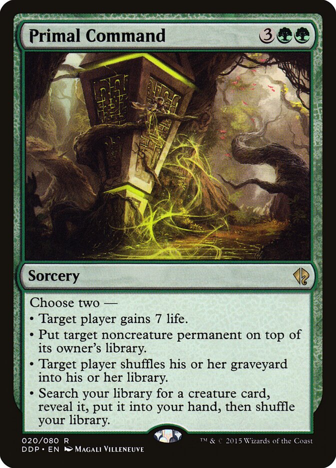Primal Command card front
