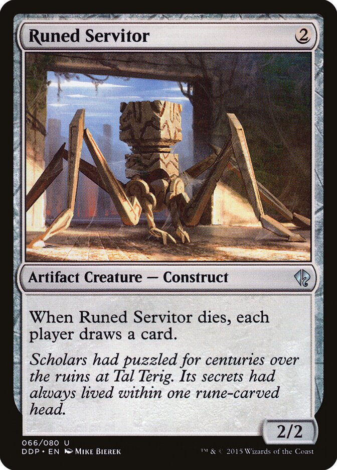 Runed Servitor card front