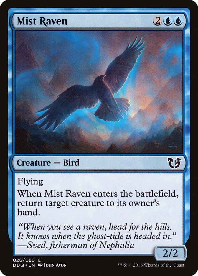 Mist Raven card front