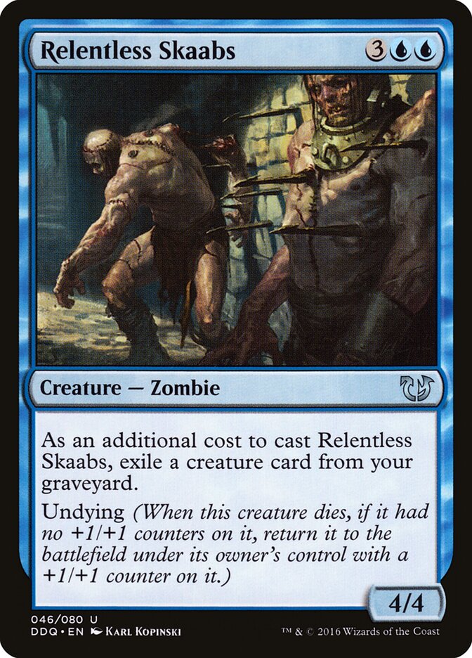 Relentless Skaabs card front