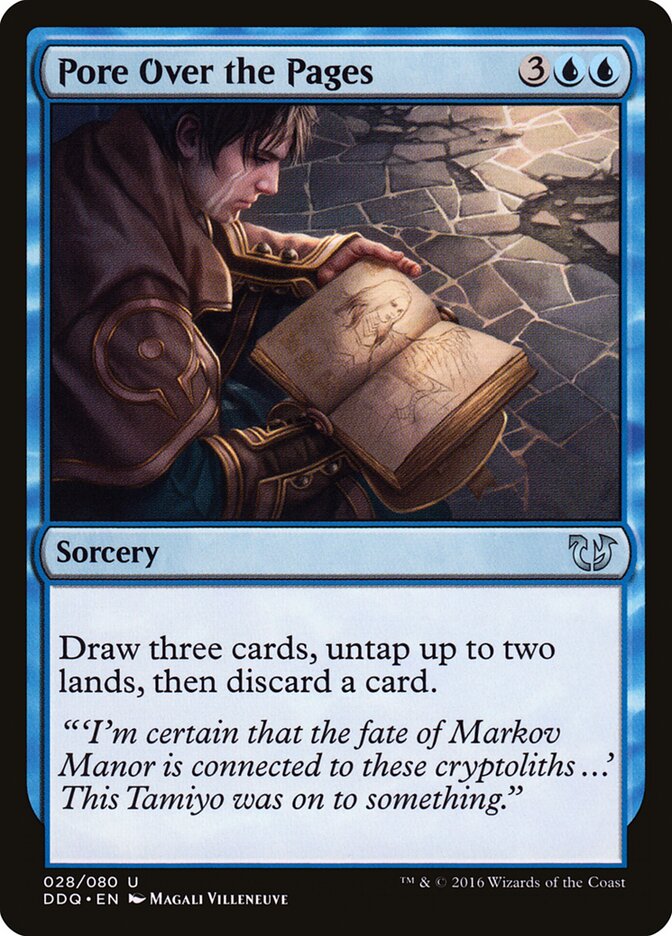 Pore Over the Pages card front