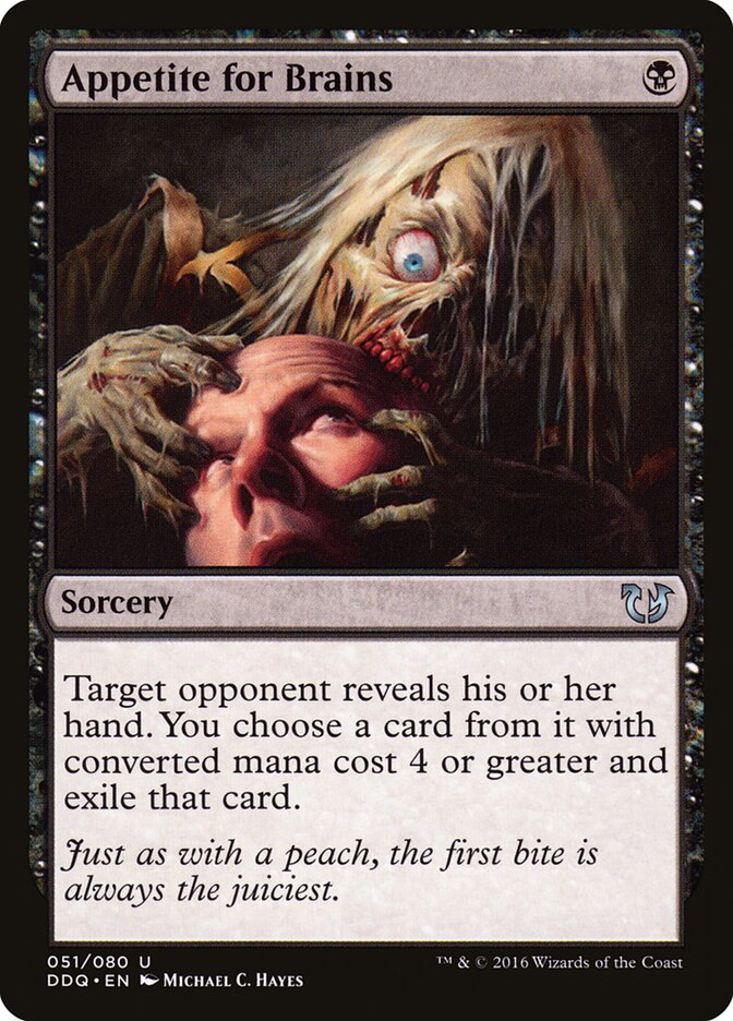Appetite for Brains card front
