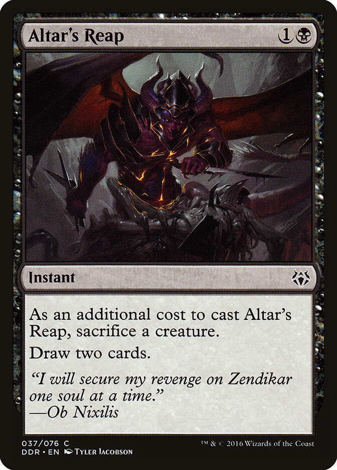 Altar's Reap card front