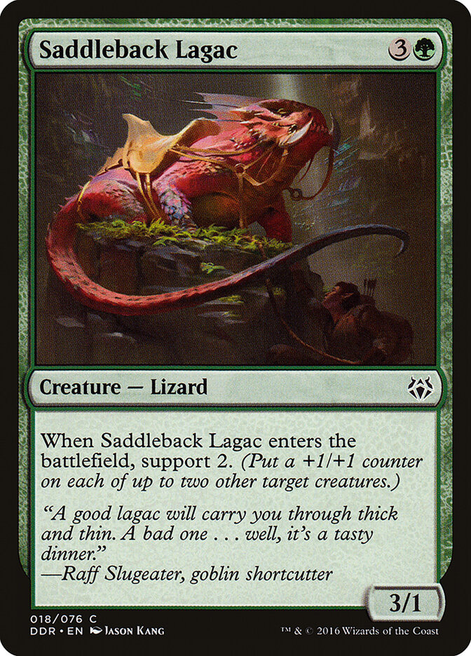 Saddleback Lagac card front