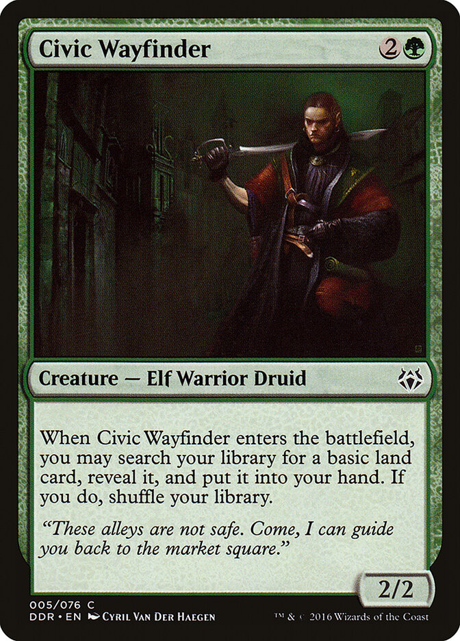 Civic Wayfinder card front