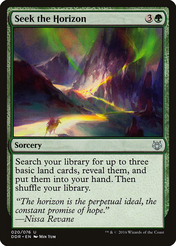 Seek the Horizon card front