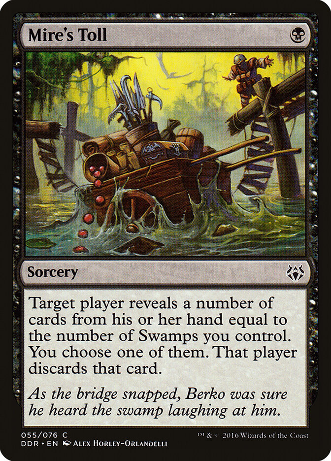 Mire's Toll card front